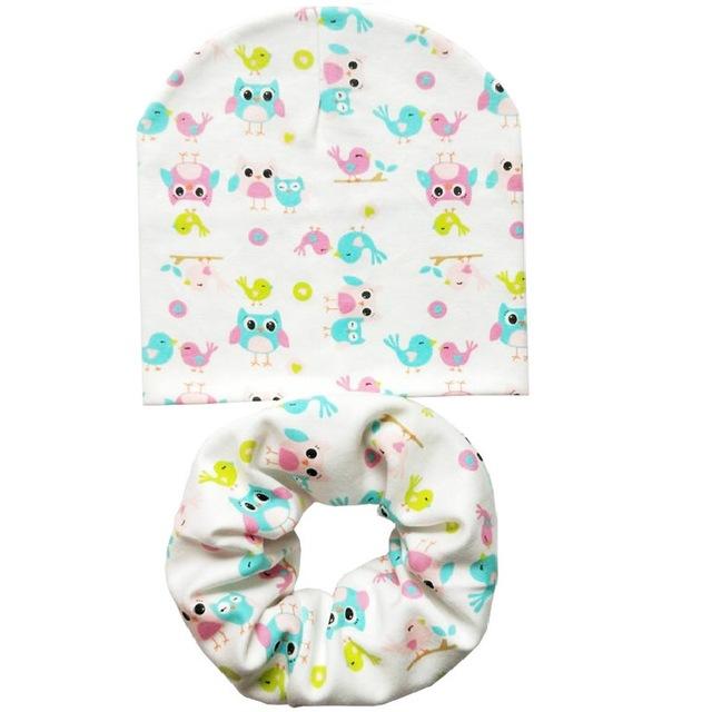 Cotton Baby Hat Scarf Set Kids Beanie 2017 New Baby Hats Toddlers Newborn Photography Props Accessories Children Scarf Collars
