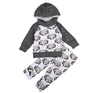 Grey Deer Hoodie