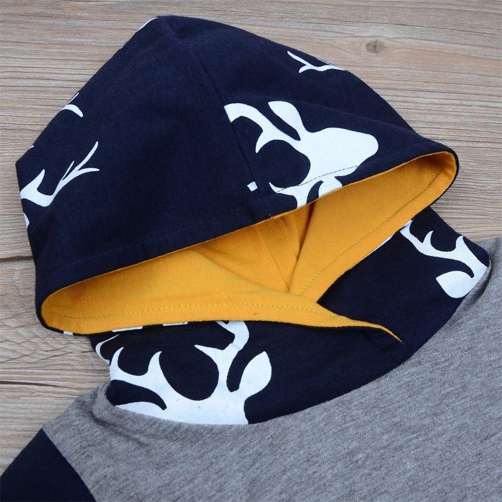 Blue Deer Hoodie Romper