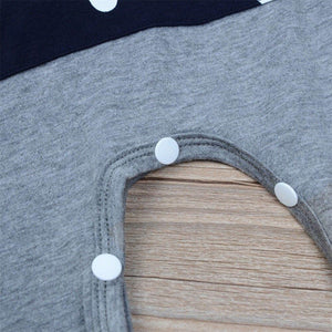 Blue Deer Hoodie Romper
