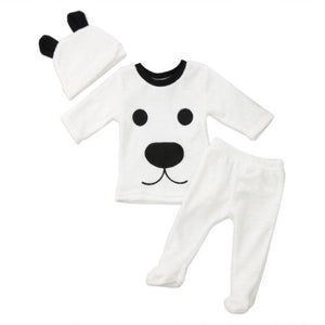 Warm White Bear Set
