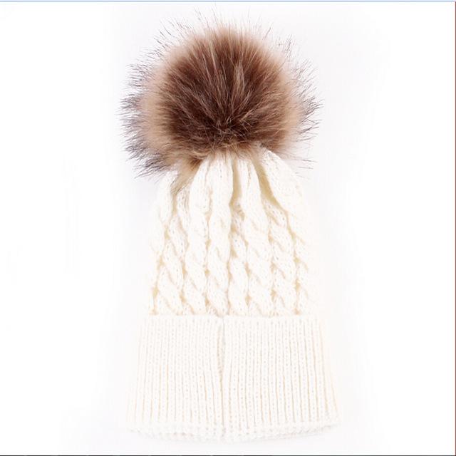New Cute Baby Toddler Kids Boys Girls Knitted Crochet Beanie Winter Warm Hat Cap