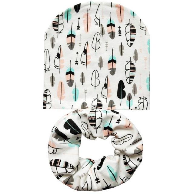 Cotton Baby Hat Scarf Set Kids Beanie 2017 New Baby Hats Toddlers Newborn Photography Props Accessories Children Scarf Collars