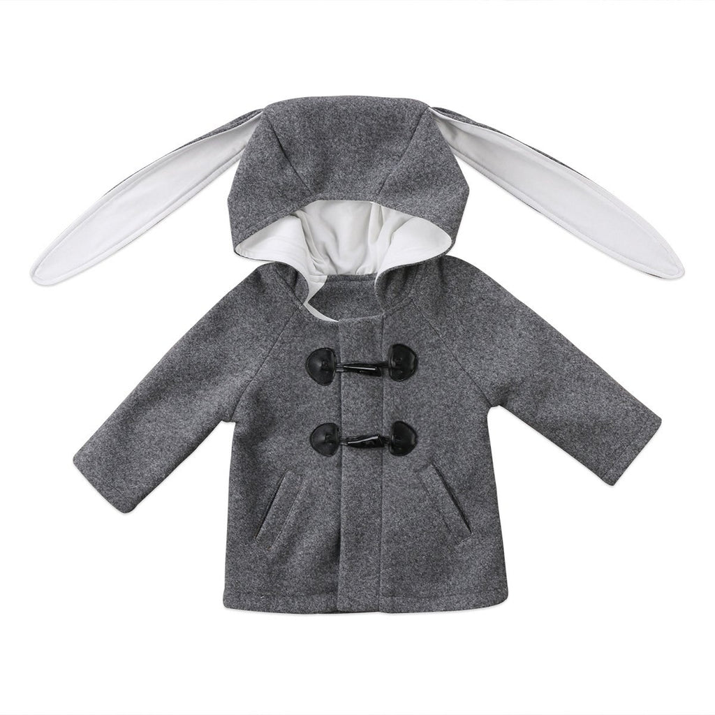 Rabbit Ear Hoodie Gray