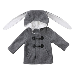 Rabbit Ear Hoodie Gray