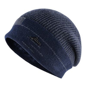 TQMSMY Knit Men Winter Hats for Men Knitting Keep Warm Beanies Hat Men's skullies Knit velvet Beanie Bonnet Scarf for Male TMC31