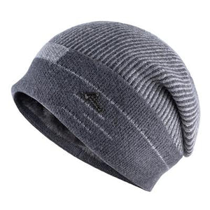 TQMSMY Knit Men Winter Hats for Men Knitting Keep Warm Beanies Hat Men's skullies Knit velvet Beanie Bonnet Scarf for Male TMC31