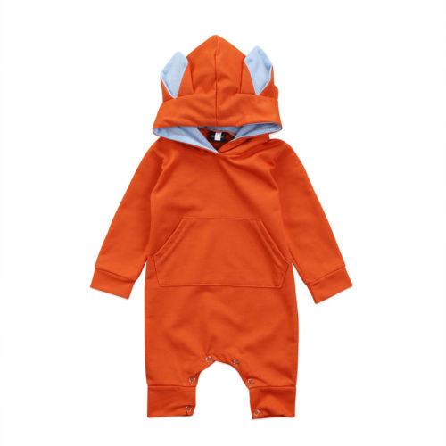 Orange Hoodie Jumpsuit
