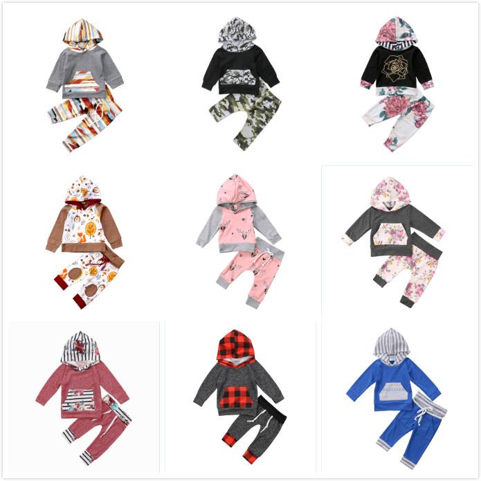 Hoodie Tops & Pants 2Pcs Outfits