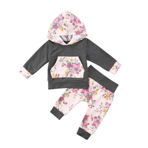 Hoodie Tops & Pants 2Pcs Outfits