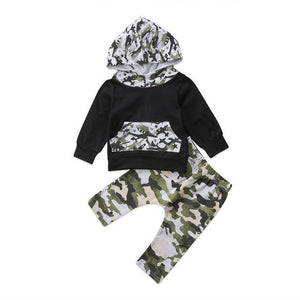 Hoodie Tops & Pants 2Pcs Outfits