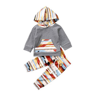 Hoodie Tops & Pants 2Pcs Outfits