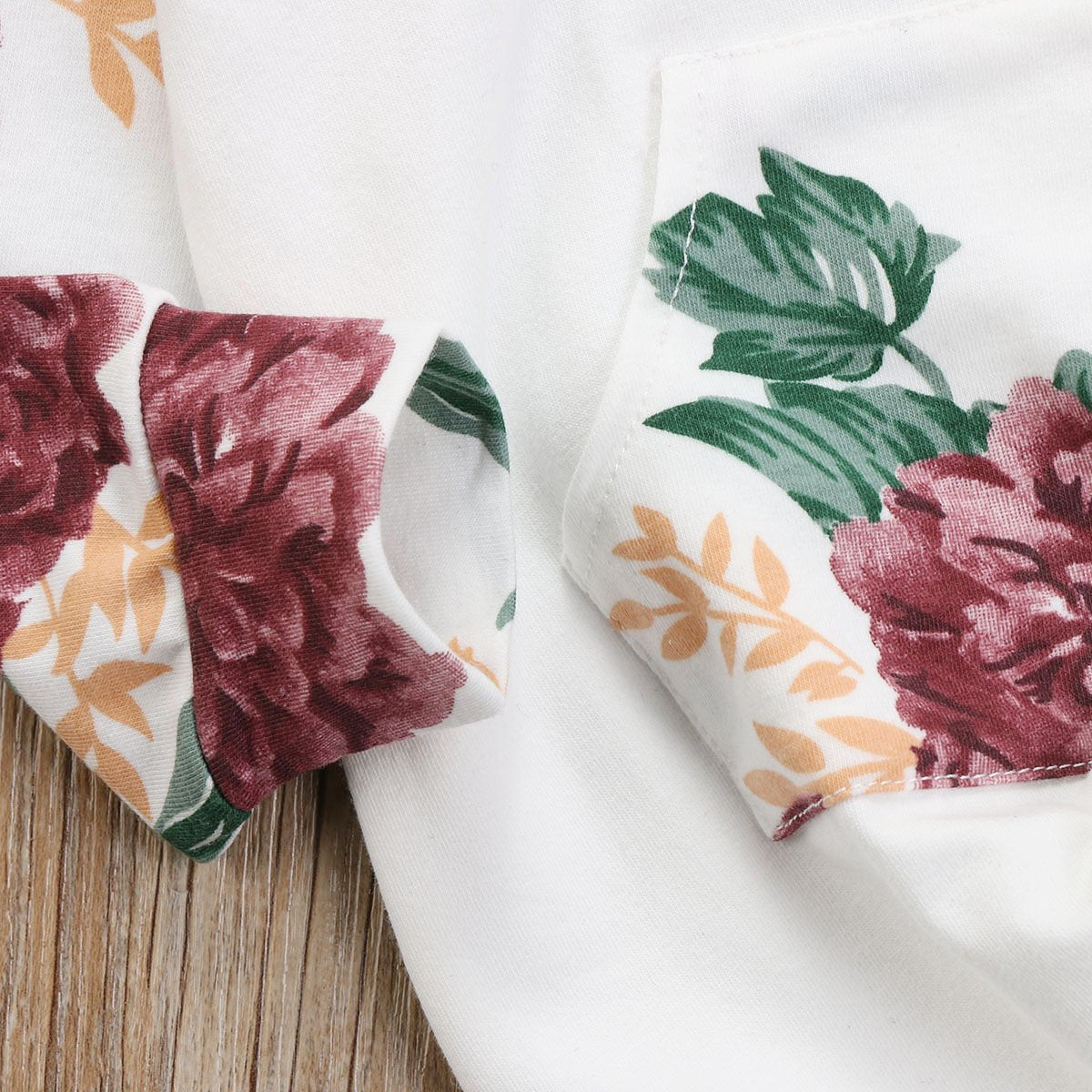 Floral Hooded Pocket Romper