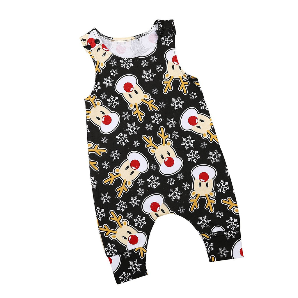 Christmas Flakes Deer Romper
