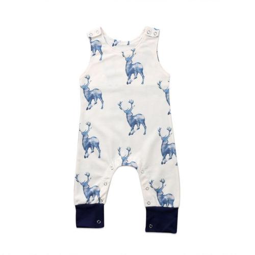 Blue Deer Romper