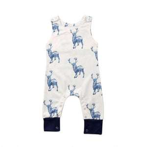 Blue Deer Romper