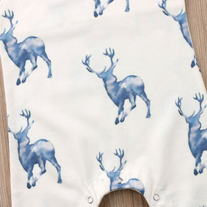 Blue Deer Romper