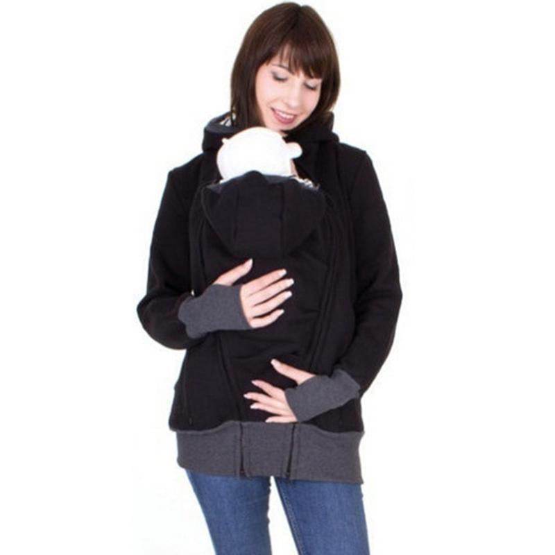 Baby Carrier Wearing Hoodies