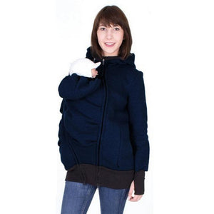 Baby Carrier Wearing Hoodies