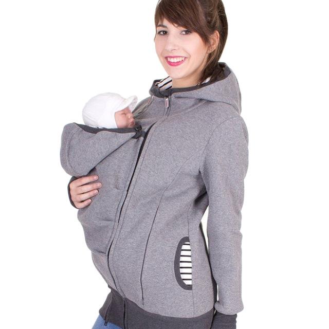 Baby Carrier Wearing Hoodies