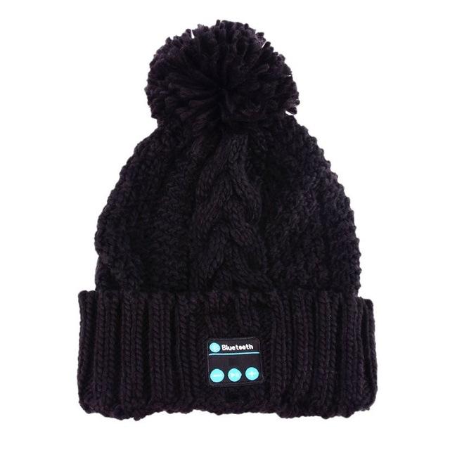 Soft Warm Beanie Hat Wireless Bluetooth Smart Cap Headphone Headset Speaker Mic wool Autumn winter warm Hat