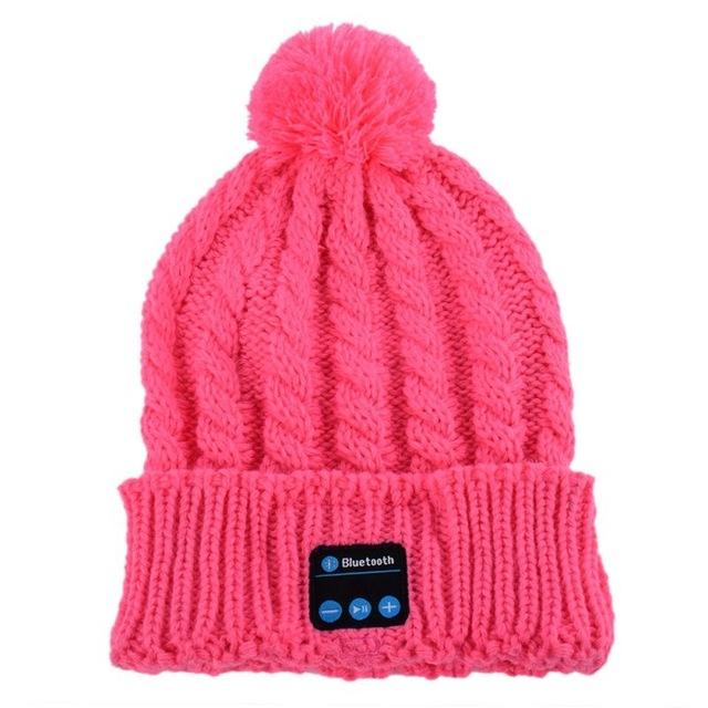 Soft Warm Beanie Hat Wireless Bluetooth Smart Cap Headphone Headset Speaker Mic wool Autumn winter warm Hat