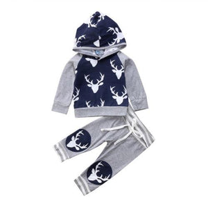 Blue Grey Deer Set