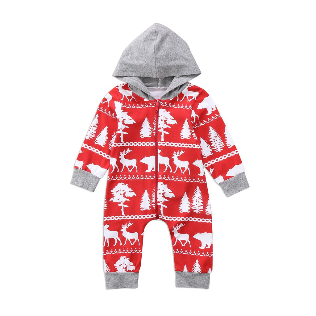 Red Woods Romper