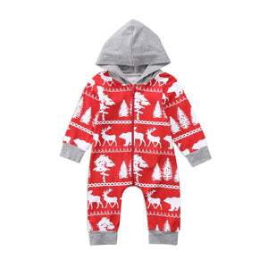 Red Woods Romper