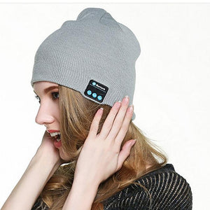 Soft Warm Beanie Hat Wireless Bluetooth Smart Cap Headset Headphone Speaker Mic Beanies Women Men