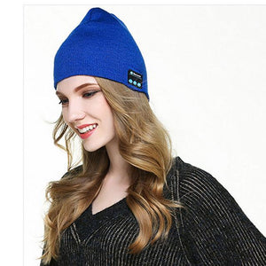Soft Warm Beanie Hat Wireless Bluetooth Smart Cap Headset Headphone Speaker Mic Beanies Women Men