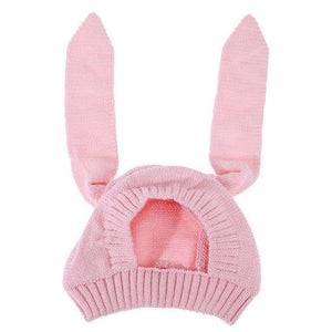 Rabbit Ears Baby Hats Soft Warm Hats Cute Toddler Kids Knitted Woolen Bunny Beanie Caps for Unisex Baby 0-3Y Newborn Photo Props