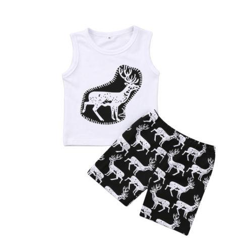 Deer Shorts Set