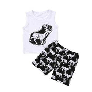 Deer Shorts Set