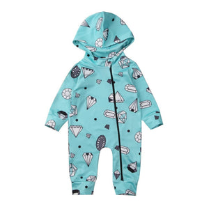 Cartoon Zipper Jumpsuit