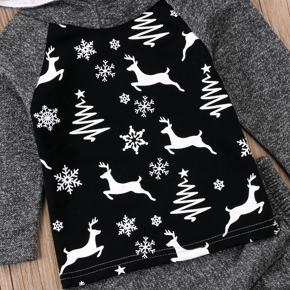 Black & Grey Hoodie Set