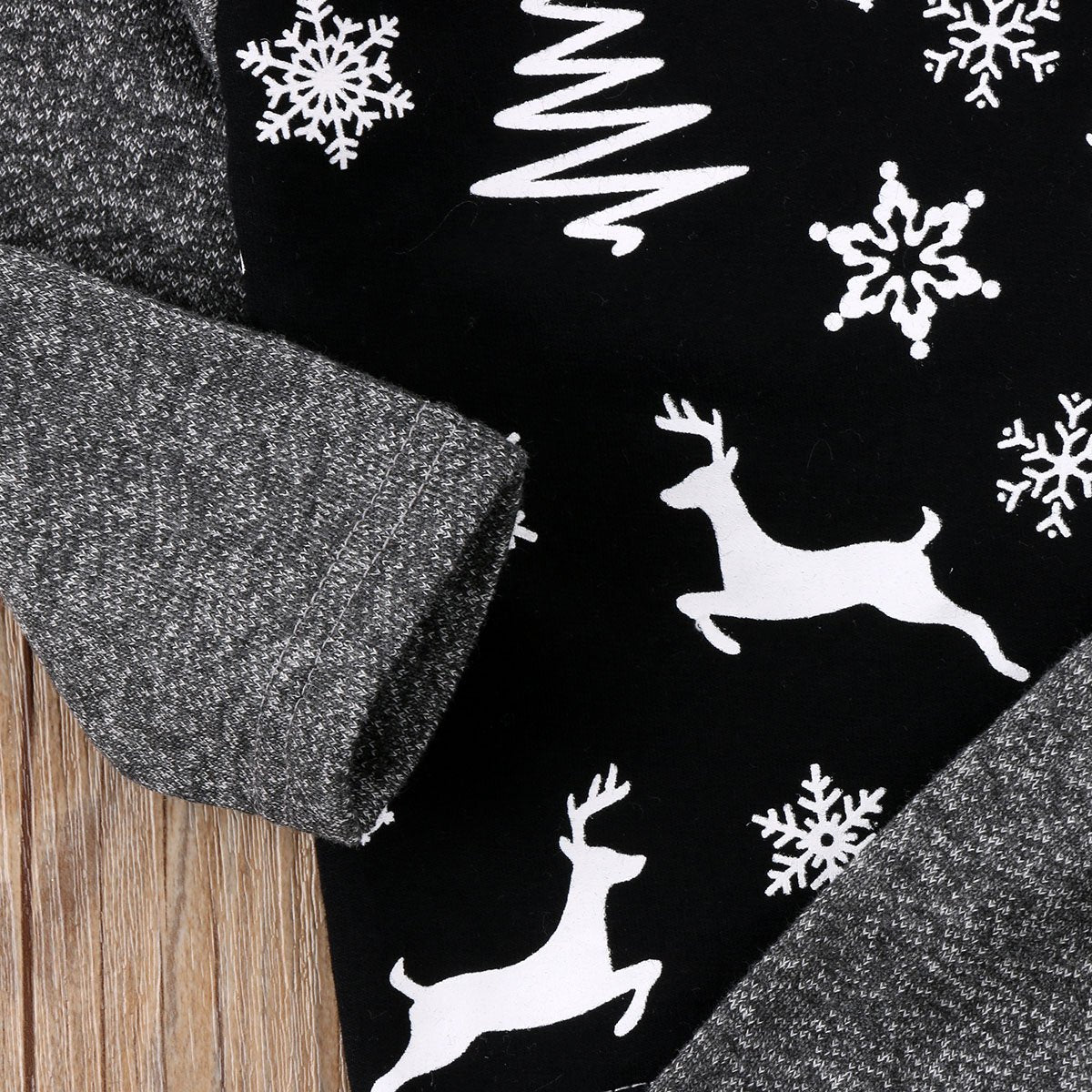 Black & Grey Hoodie Set