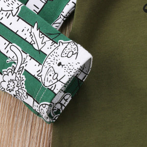 Olive Deer Romper