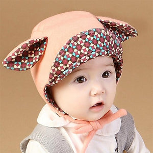 [AETRENDS] 6-12 Months Baby Knitted Beanies Cute Lovely Cat Ear Kids Beanie Hat Cotton Cap Z-6192