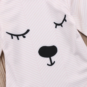 Pink Bear  Romper