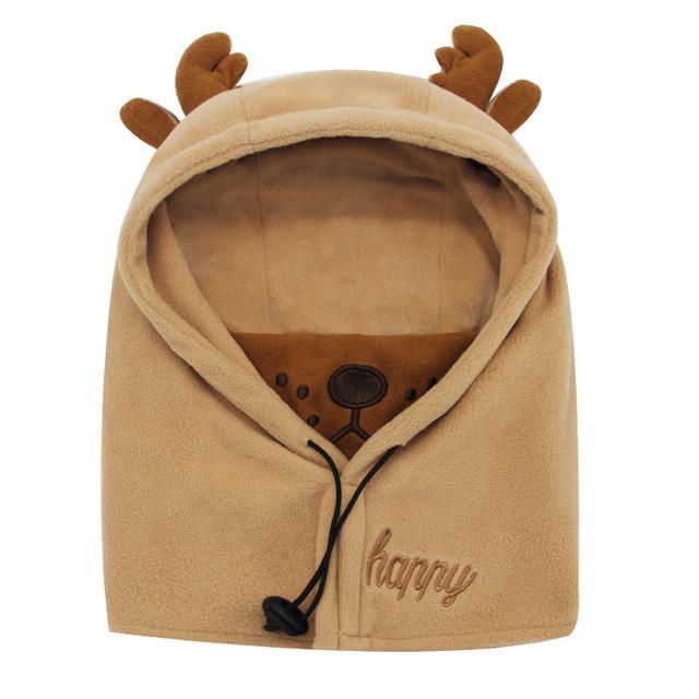 [AETRENDS] 2017 New Cute Lovely Character Masked Hood Cap Size 48CM 52CM Children Beanie Hats for Kids 2~8 Years Old Z-6174