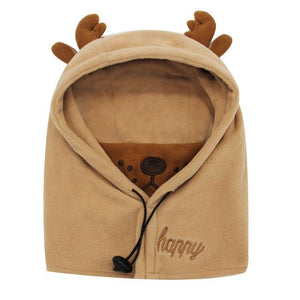 [AETRENDS] 2017 New Cute Lovely Character Masked Hood Cap Size 48CM 52CM Children Beanie Hats for Kids 2~8 Years Old Z-6174