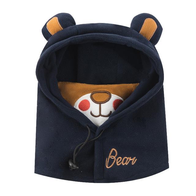 [AETRENDS] 2017 New Cute Lovely Character Masked Hood Cap Size 48CM 52CM Children Beanie Hats for Kids 2~8 Years Old Z-6174