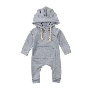 Grey Side Clicks Romper