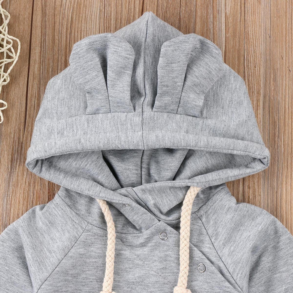Grey Side Clicks Romper