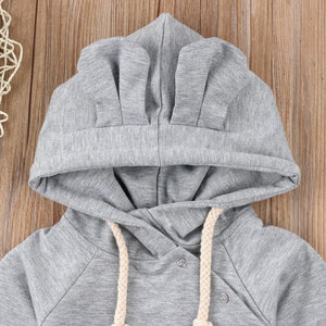 Grey Side Clicks Romper