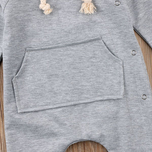 Grey Side Clicks Romper