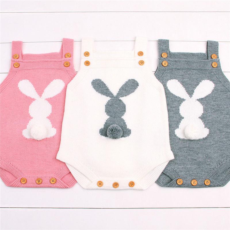 Rabbit Knitted Romper