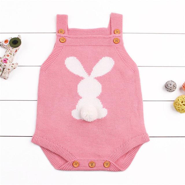 Rabbit Knitted Romper
