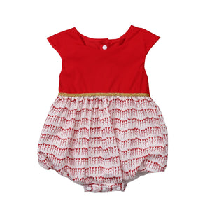 Red Hearts Party Romper